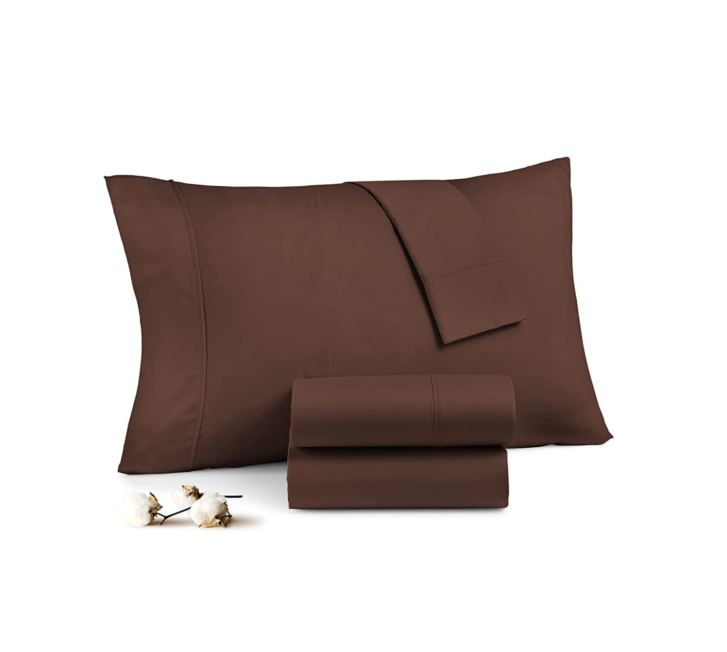VRPILLOW Cover, 400 Thread Count,Pillow Cover - Set of 2 for Bed Room, Super Soft & Wrinkle Free- 100% Egyptian Cotton Pillow Cover Standard Size (16 x 16 Inch),Chocolate Solid (B0C1VRPTQB) Amazon Price History, Amazon Price Tracker