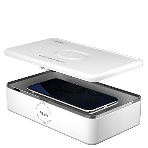 Preisvergleich Produktbild FirstBuy 2022 Neu Upgrade Smartphone Clean Box für kabelloses LadegerätWeiß