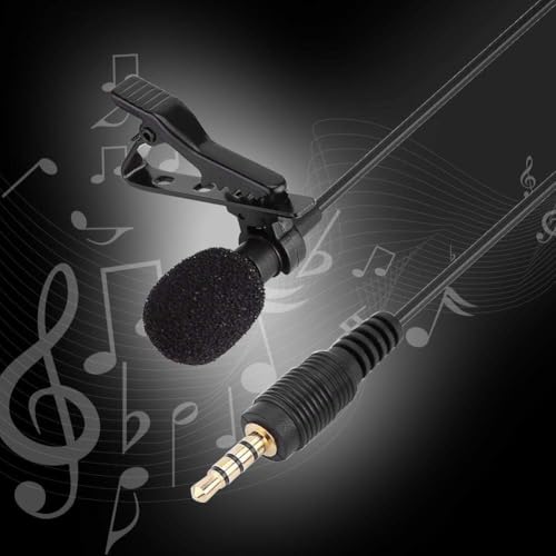 Image of coku 1.5 Meter Wired Collar Mic for Mobile, YouTube, Singing & PC | Lavalier Microphone with Noise Filter for Smartphone, DSLR, Laptop, Audio & Voice Recording - Plug & Play (1.5 Meter)