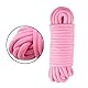 WYMAODAN Weichbaumwollseilschnur, 2 STÜCKE 10 M / 8 MM Allzweckseil Bastelseil Dicke Baumwollschnur (Rosa)