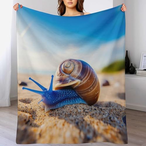 Couverture escargots flanelle chaude literie douillette lit