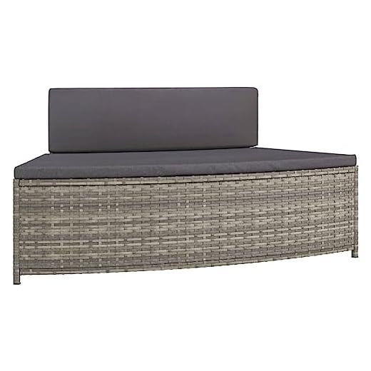 Vidaxl Bancos Bañera Hidromasaje Y Cojines 2 Uds Ratán Sintético Gris