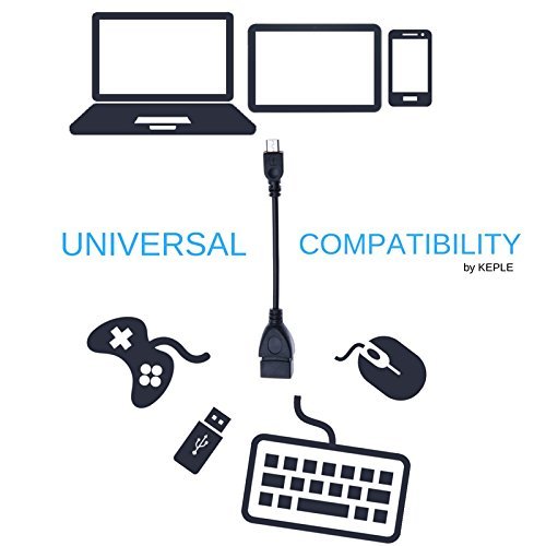 Cable OTG Micro USB para conectar periféricos en Moto E5 y HTC One 4