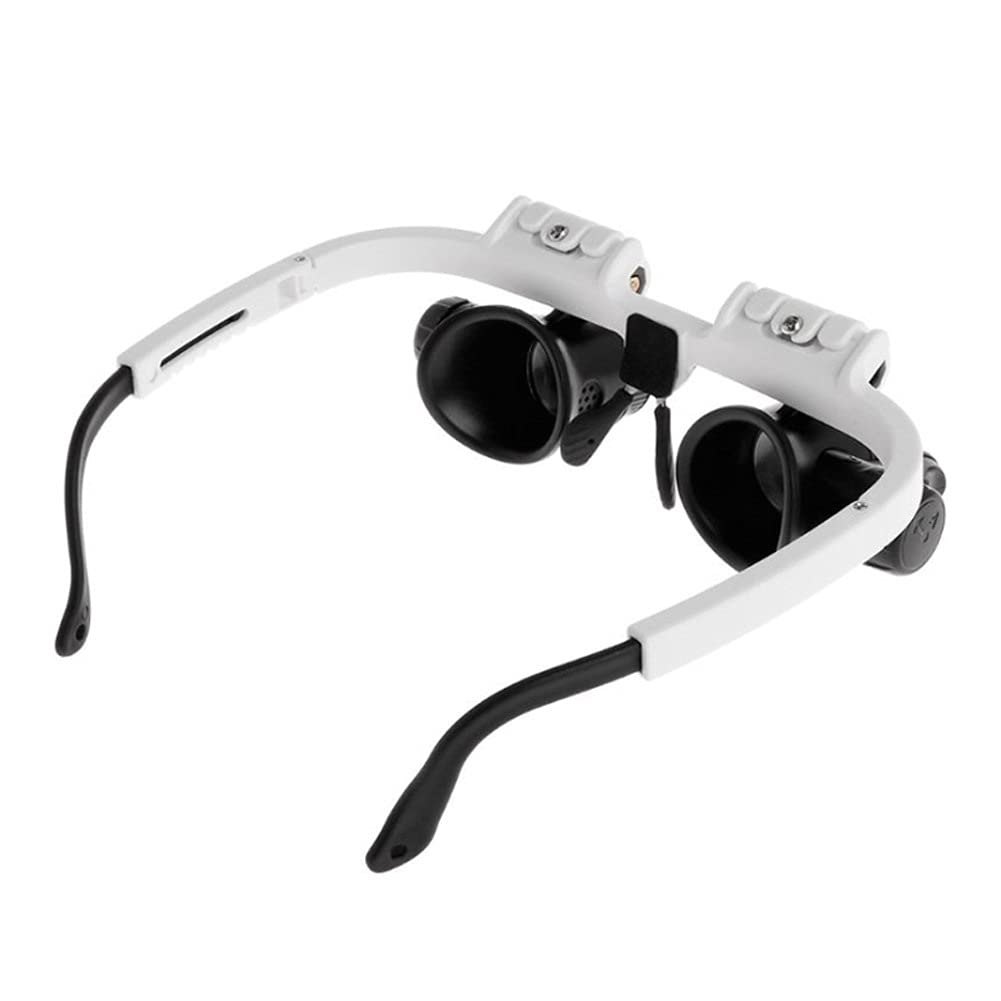 asdchZen 8X/15X/23X Led Magnifier Glasses Two Led Lights Adjustable Led Lamp Head Magnifying Glasses Household Tools