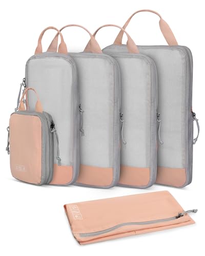 Hynes Eagle Organizer Valigia 6 Pezzi, Packing Cubes Compression Salvaspazio, Set Organizzatore per Valigie Accessori Viaggio Travel Essentials Rosa Hynes Eagle Organizer Valigia 6 Pezzi, Packing Cubes Compression Salvaspazio, Set Organizzatore per Valigie Accessori Viaggio Travel Essentials Rosa