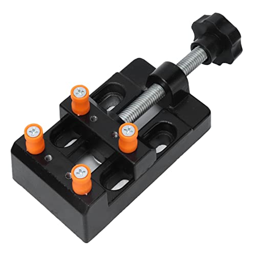 KIMISS Mini Banco Vice Clamp - Visual de Mesa de Apertura Plana Versátil para Reparación de Joyas Artesanales, Bricolaje y Tallado, Herramienta de Sujeción Ajustable para Madera, Plástico y Más