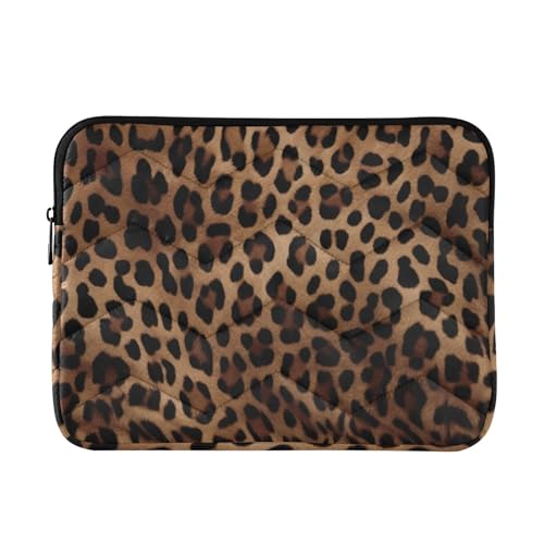 Funda para portátil 13-14 pulg. estampado leopardo impermeable