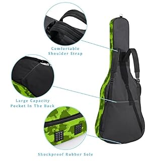 Ice Cream & Sun Housse de protection rembourrée pour guitare acoustique classique, Multicolore 10., 42.9×16.9×4.7 in… - Les Beatles, Paul McCartney, John Lennon, RIngo Starr, George Harrison Ice Cream & Sun Housse de protection rembourrée pour guitare acoustique classique, Multicolore 10., 42.9x16.9x4.7 in… – Image 3