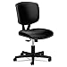 HON Volt Leather Task/Computer Chair in Black