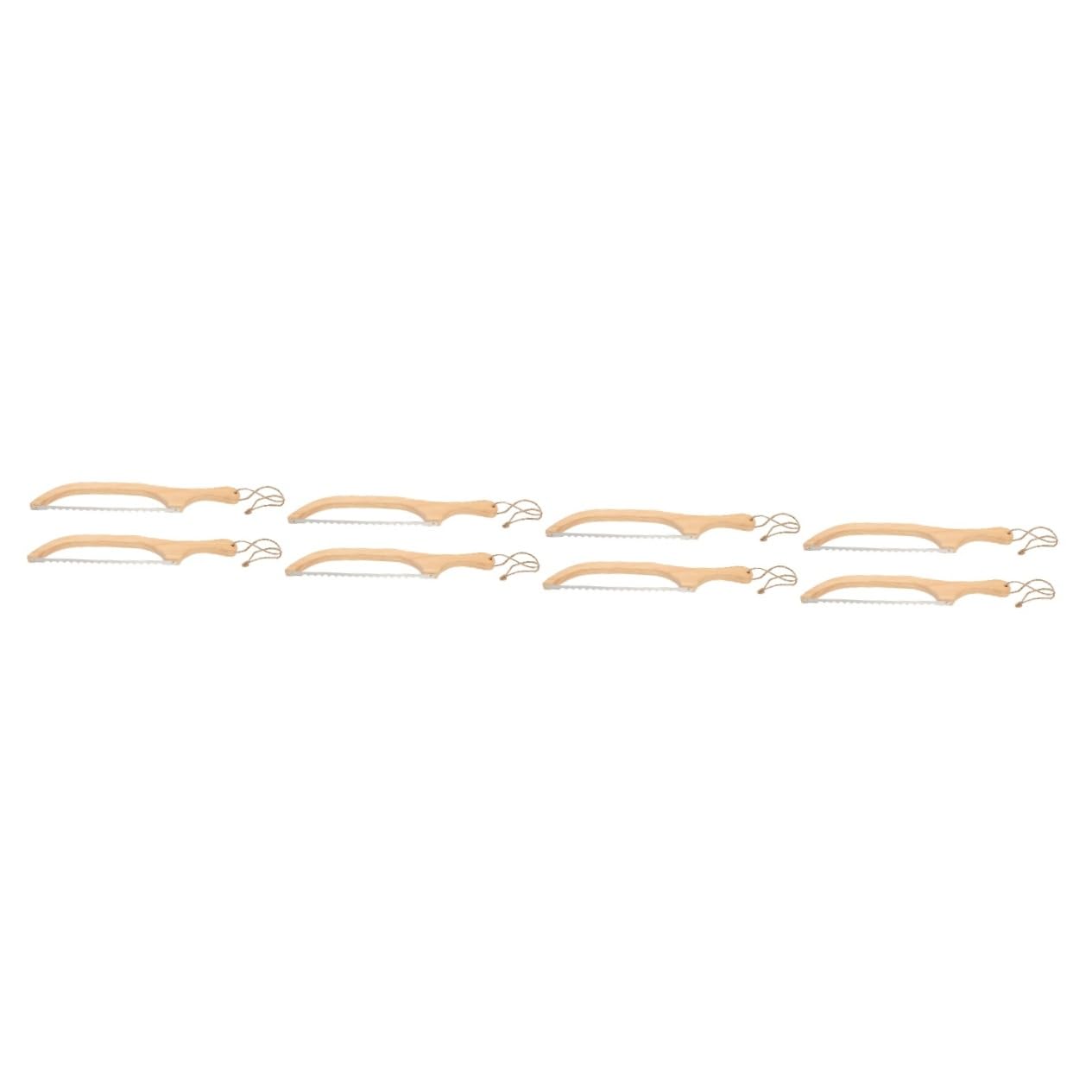 8pièces Couteau à Trancher Bois Et Acier Inoxydable Pour Gâteau Et Pâtisserie Outil De Cuisine Pratique Et Pour Tranchage Précis