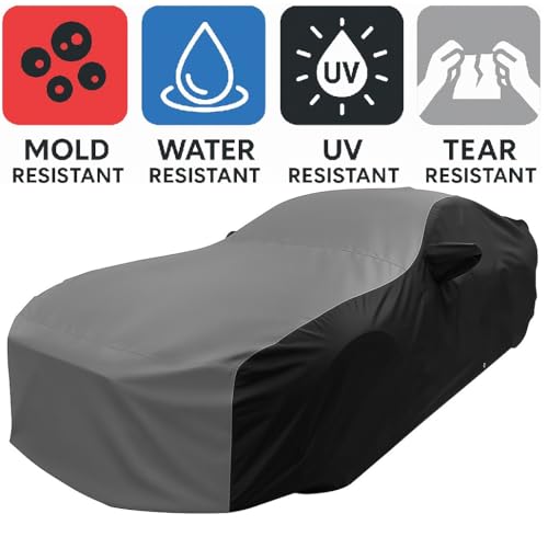 West Coast Corvette/Camaro 2015-2017 Mustang Ultraguard Two Tone Car Cover Grey/Black by