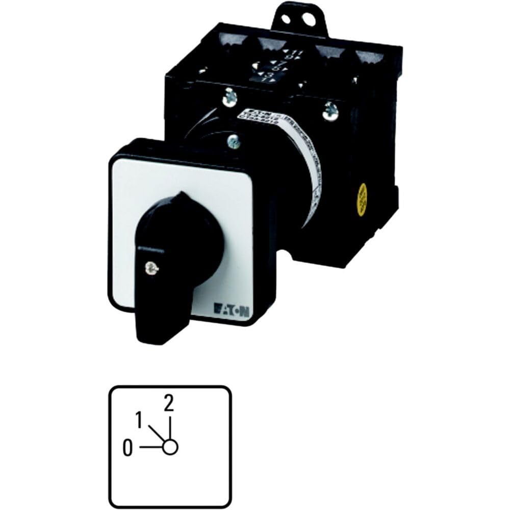 Interrupteur de position Eaton 32A avec plaque de commande 0-1-2 crantée - 2