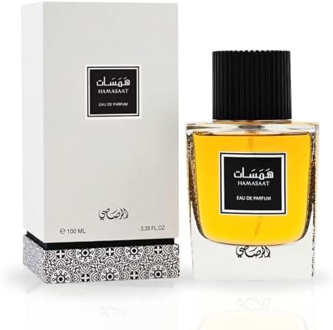 RASASI Hamasaat Eau De Parfum Spray 100ML (3.38 OZ) Long Lasting Arabian Perfume for Men - Refreshing, Woody And Musky Fragrance - Captivating And Luxurious Perfume Men for Everyday Wear