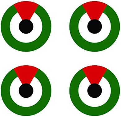 4X - 1.5" United Arab Emirates Air Force Roundel Sticker Die Cut Decal FA Vinyl
