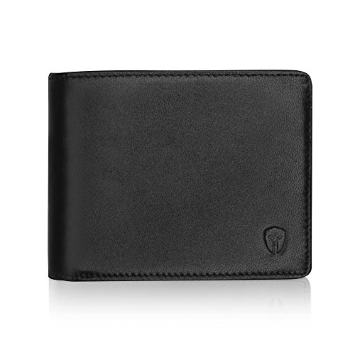 Bryker Hyde 2 Id Window Rfid Wallet For Men, Bifold Top Flip, Extra Capacity Travel Wallet (Black - Sheepskin Leather, Medium) #TOP4