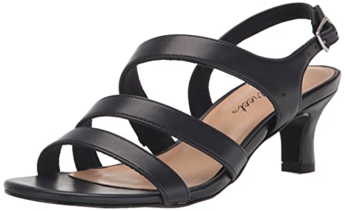 Sandales compensées bleu marine Como pour femme idéales pour un confort quotidien