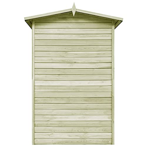 Lagerschuppen 150 x 100 x 210 cm, Gartenschrank Gerätehaus Garten Schuppen Schrank Gartenschuppen, für Unterbringung… – Bild 4