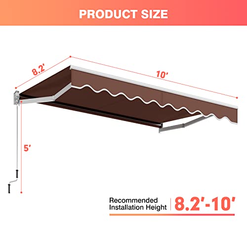 Tangkula-10-x-82-Ft-Retractable-Awning-Aluminum-Patio-Sun-Shade-wCrank-Handle-and-Water-Resistant-Polyester-Outdoor-Manual-Retractable-Awning-Cover-Shelter Tangkula 10 x 82 Ft Retractable Awning Aluminum Patio Sun Shade wCrank Handle and Water Resistant Polyester Outdoor Manual Retractable Awning Cover Shelter