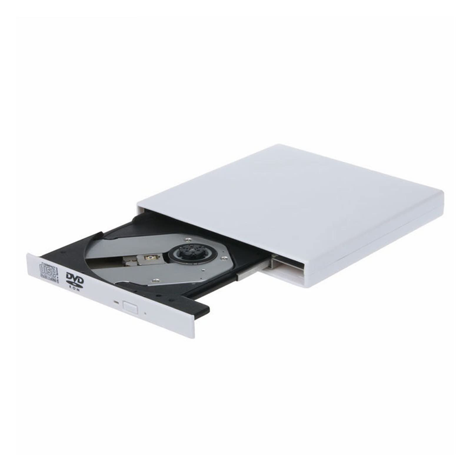 Zewnętrzny dysk optyczny DVD ROM CD RW USB 2.0 CD/DVD Odtwarzacz Combo Reader Napisz Portatil SYSTEM OPERACYJNY MAC Przenośny(Silver)