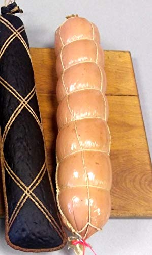 Polymer Casings In The Net For 4.5 Lb Sausage, 4 Cells Ø3.3" X 20" (Ø85Mm X 500 Mm), Crystal Clear Shell (15) #TOP5