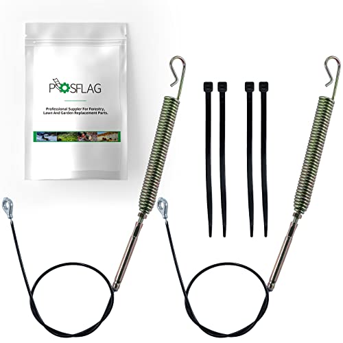 POSFLAG 2 Pack 06900438 Auger Cable Replaces Ariens 06900438 Cable, Ariens Part 06900438, Ariens Auger Cable, Ariens Snow Blower Parts for Ariens Compact Series and SNO-Tek Snowblowers
