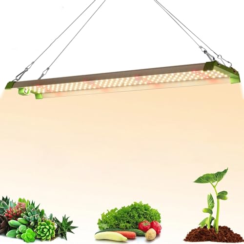 NQYZZFD Grow Lights Full 2x4ft Coverage Full Spectrum Grow Light for Indoor Plants Slim Design 226 Diodes LEDs Grow Lights, for Hydroponics Seedling Veg Flower Bloom,QBX850L