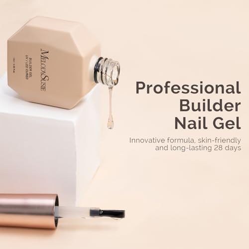 Melodysusie Builder Nail Clear Base Gel Builder Gel For Nails Thickening thumb #4