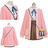 LUCKYCOS 町田ちま コスプレ 衣装 まちた ちま コスプレ衣装 日常着 男女兼用 かわいい 私服 普段着 撮影用 イベント 仮装 喫茶店 遊園地 ハロウィン クリスマス 学園祭 (女M)