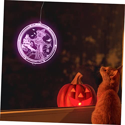 Linterna de Espantapájaros Halloween Luces de Pilas para Dormitorio PRETYZOOM 3