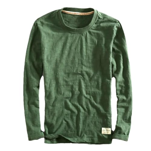 T-shirt vintage manches longues homme en coton fin pour le week-end