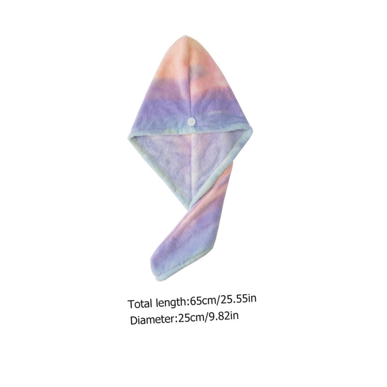 PartyKindom 3pcs Triangle Hair Drying Cap Rainbow Dry Hair Towel Bath Hair Towel for Women Boys and Girls Long Short Hair Quick Water Absorption Universal Fit