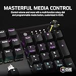 CORSAIR K70 CORE RGB Mechanical Wired Gaming Keyboard with Palmrest – Pre-Lubed MLX Red Linear Switches, SOCD, ABS Double-Shot Keycaps, Sound Dampening, Media Control Dial, QWERTY NA – Black - Image 5
