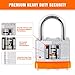 CALIDSUP 6Pcs Padlocks with Same Keys,Laminated Steel Orange Silver(1-9/16
