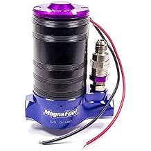 MagnaFuel Fuel Pump, QuickStar 300, Electric, In-Line, 25-36 psi, 10 AN Female O-Ring Inlet/Outlet, 8 AN Bypass, E85 / Gas, Each