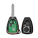 Key Fob Remote Replacement Fits for Chrysler 300 2005-2007 Sebring 200 Aspen Dodge Charger 2006-2007 Avenger Jeep Commander Grand Cherokee 2005-2007 Liberty 2008-2012 KOBDT04A, OHT692427AA (Pack of 2)