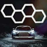21 Pack LED Garage Lights, Car Detail LED Light Hexagonal 126W 15950LM 6500K Ultra White Light, Atta