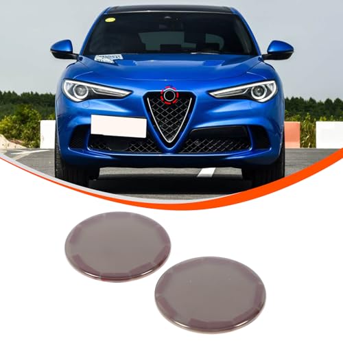 Emblema para Alfa Romeo Stelvio 2017-2024, cubiertas decorativas delantera y trasera 2
