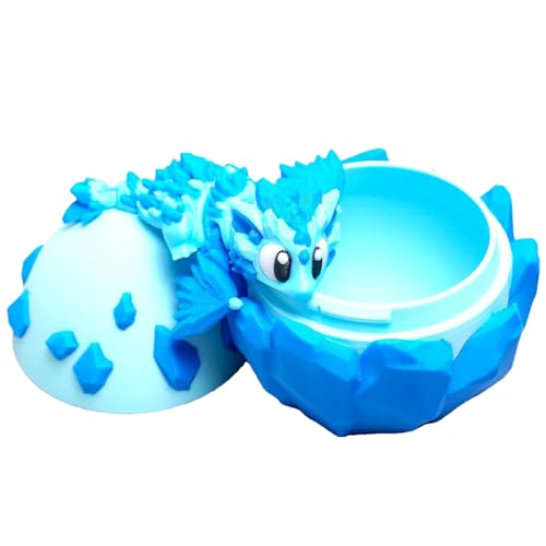 Genérico Huevo De Dragón | Juguete Anti estrés Huevo De Dragón 3D,Juguete De Animal Articulado Posable para Estudiantes Viajes Escritorio Escuela Trabajo Coche Decoración Infantil Juvenil Interior