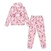 Twousenru Pink Axolotl Kids Graphic Hoodie & Pants Set Trendy 2-Piece Tracksuit, Soft Material for All-Day Comfort, Ideal for School & Playdates 5-12 Youth Athletic Tops 5-6Y