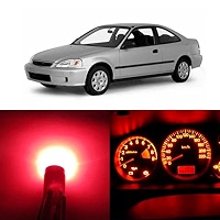 White LED Dashboard Instrument Cluster Lighting Kit – Fits 2001-2005 Honda Civic Manual Transmission
