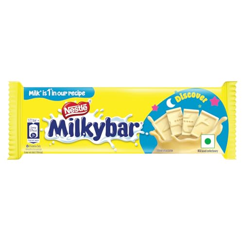 Image of MILKYBAR Nestle Tablet, Made With Milk Yummy & Creamy Treat, (24 Units X 22.5g / 24.5g), 540g / 588g (Product Weight May Vary)