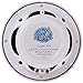 LANZAR Marine Speakers, 5.25 Inch, Water Resistant, 400 Watt Power, 2 Way Audio System, Resin Treatment, Includes Grills and Installation Hardware for Indoor and Outdoor Use, AQ5CXW (White)