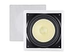 Monoprice Fiber In-Wall Speaker - 10 Inch, 300W Subwoofer, Easy Installation And Paintable Grill - Caliber Series