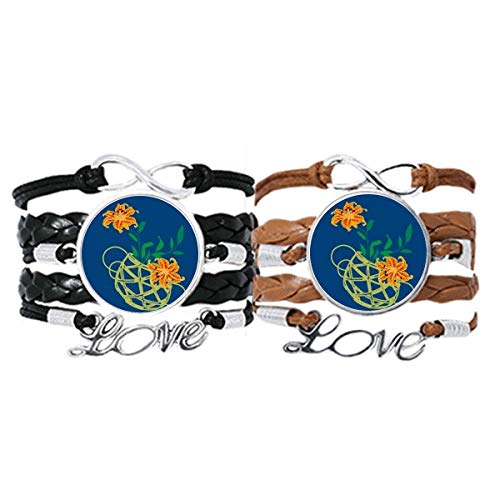 Bracelet en cuir fleur jaune Diythinker pour remplacer les bijoux fragiles