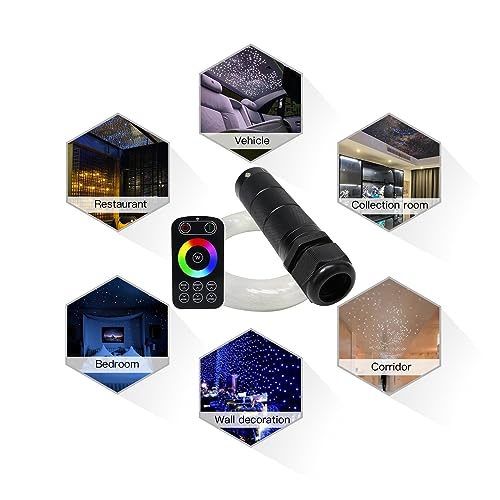 Cielo estrellado de fibra óptica con Bluetooth para techo de coche 6W RGB 3