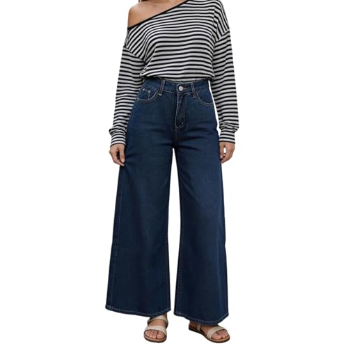 Pantalon d'été à jambes larges pour femme fini l'inconfort des jeans serrés