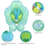 Inflatable Baby Swimming Float 3-6-12 Months Newborn Baby Float, Infant Baby Pool Float Baby Inflatable Seat Swimming Float Ring for Baby Boy Girl 0-6-12-18-36 Months Toddlers (Blue, S (3-12 Months)) - Image 5