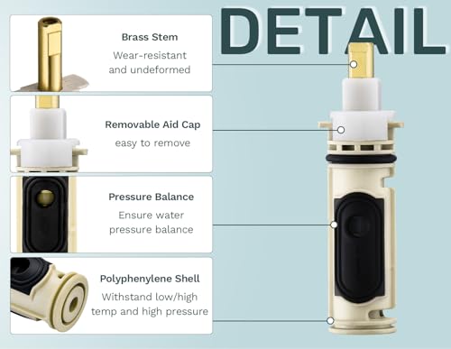 image for Merdicment 1222 Cartridge Kit Compatible with Moen Tub Shower, Replace