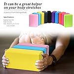 10 Pcs Foam EVA Yoga Blocks Lightweight Non Slip Supportive Yoga Bricks for Pilates Stretching and Meditation, Women Men Yogi Beginners - Image 2