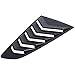 Danti 2PCS Matte Black GT Lambo Style Quarter Side Window Scoop Louvers ABS Window Visor Cover Sun Rain Shade Vent fit for Ford Mustang 2015 2016 2017 2018 2019 2020 2021